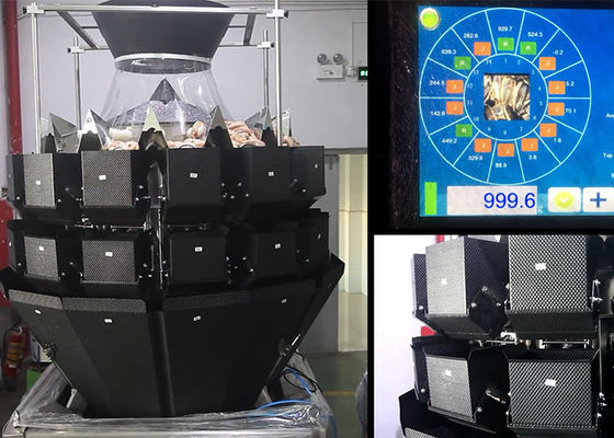 Ακατέργαστο κοτόπουλο 1450mm 108g 14 επικεφαλής Weigher Multihead