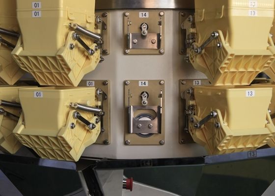 Weigher Multihead χάλυβα άνθρακα με την πλαστική χοάνη 2.0L